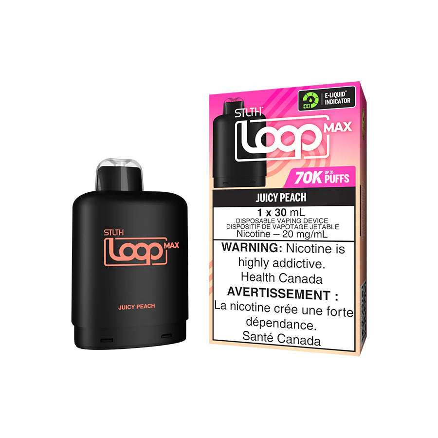 STLTH LOOP MAX POD PACK -JUICY PEACH ICE (Without Battery)