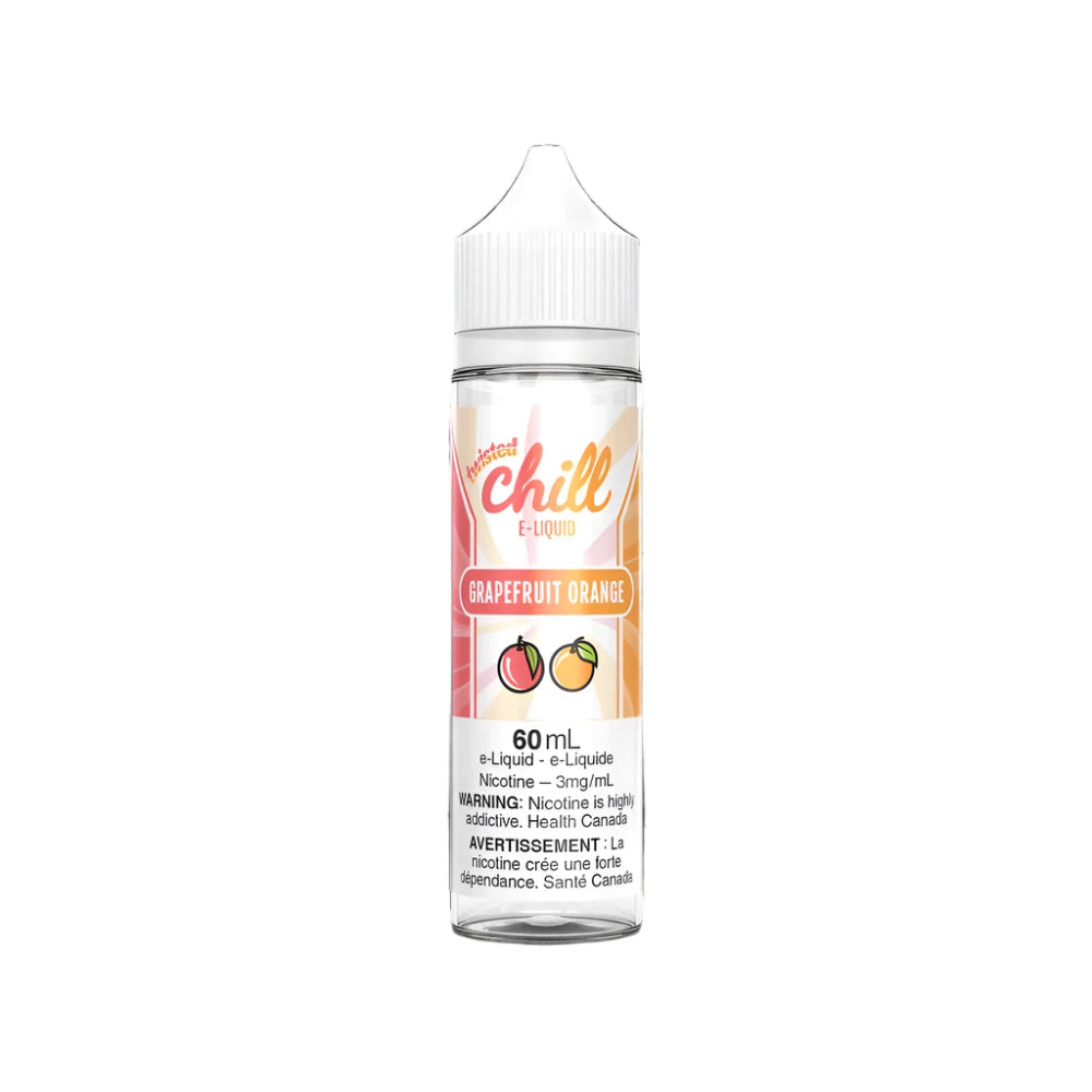 Chill Twisted 60 ml Vape E JUICE - GRAPEFRUIT ORANGE Freebase