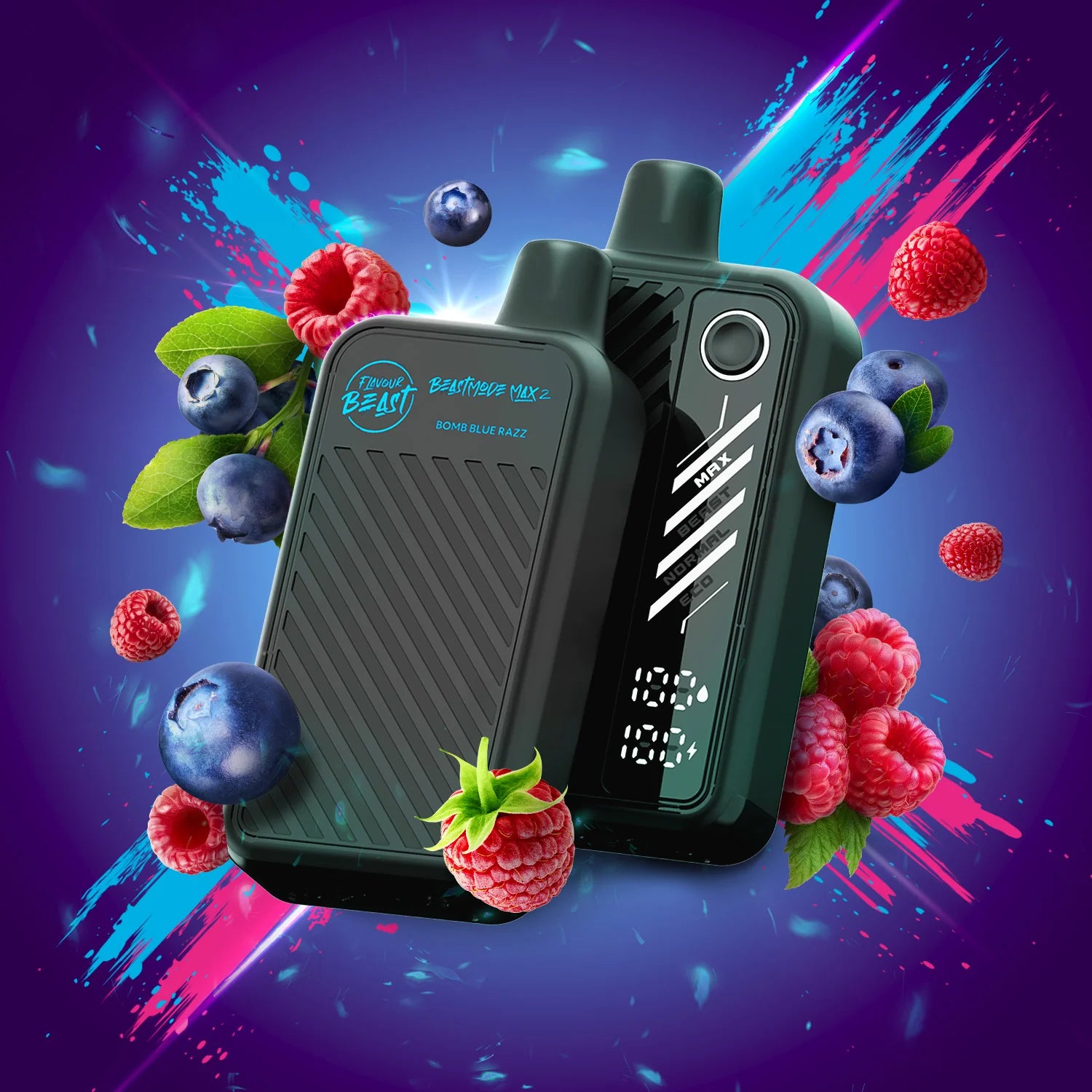 Bomb Blue Razz Flavour Beast Mode Max 2 | Disposable Vape 50k | 20Mg   Calgary Vape Delivery
