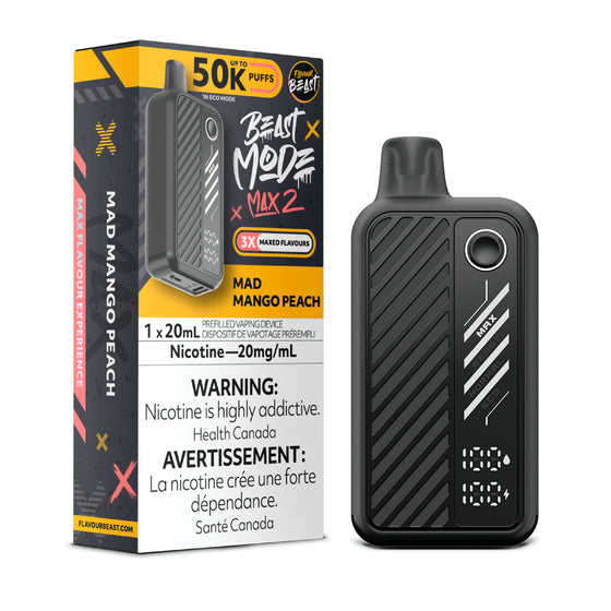 Cherry Blast Ice- Flavour Beast Mode Max 2 Disposable Vape | 50k Puffs | 20mG