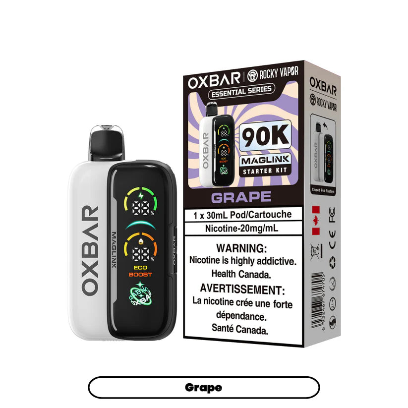 Rocky Vapor Oxbar Maglink-Grape 90k {Starter Kit}