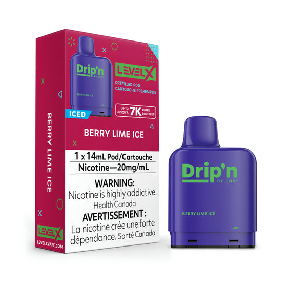 Level X Drip'n Pod 14mL - Berry Lime Ice 20MG (without battery)