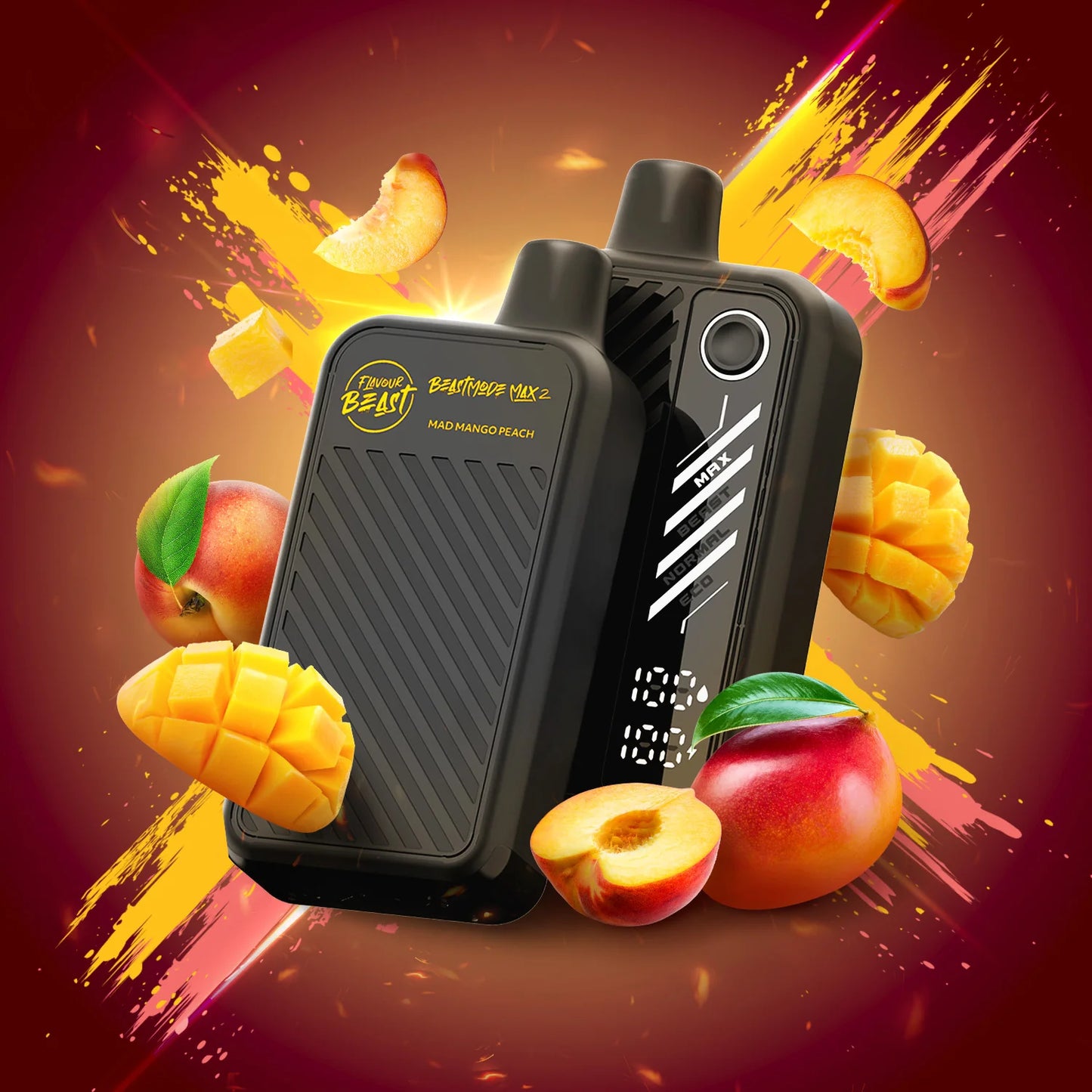 Flavour Beast Disposable Vape Mad Mango Peach –