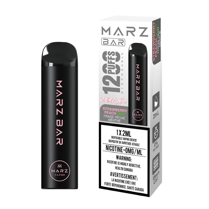 Marz Bar 1200 (Zero Nic) - Strawberry Peach Mint