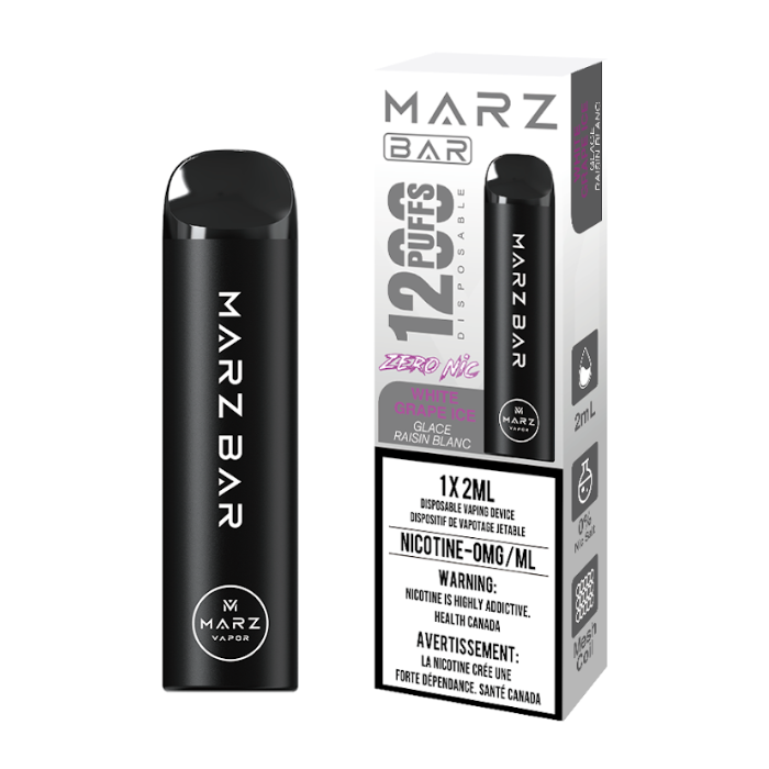 Marz Bar 1200 (Zero Nic) - White Grape Ice