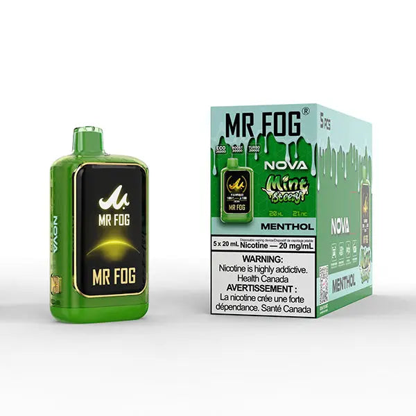 Blue Razz Mint Steezy Mint Mr Fog Nova Upto 36000 Puffs Disposable Vape
