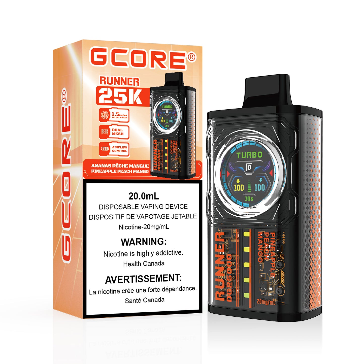 GCORE RUNNER 25K VAPE JETABLE