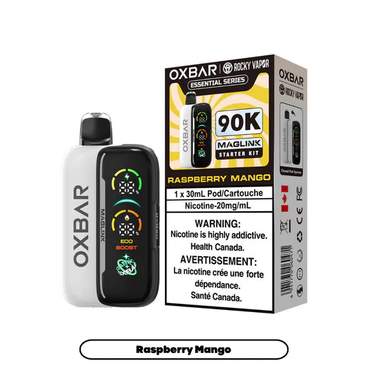 Rocky Vapor Oxbar Maglink-Essential Series - Raspberry Mango 90k {Starter Kit}