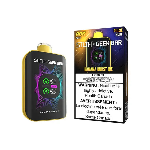 STLTH X GEEK BAR 80k DISPOSABLE -BANANA Burst ICE