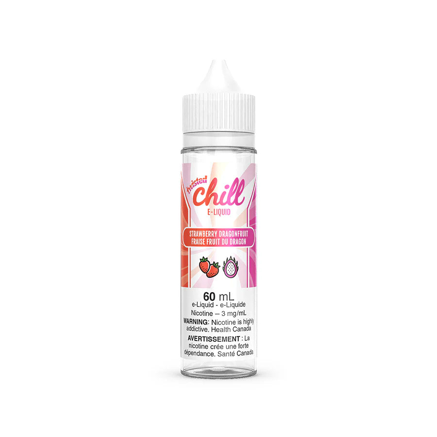 Chill Twisted 60 ml Vape E JUICE-STRAWBERRY DRAGONFRUIT Freebase
