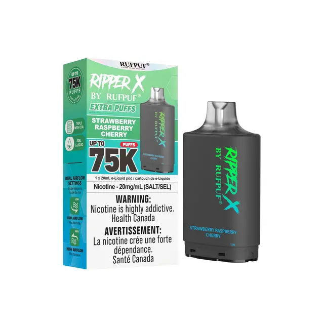 Ripper X 75k Disposable Pod-Strawberry Raspberry Cherry