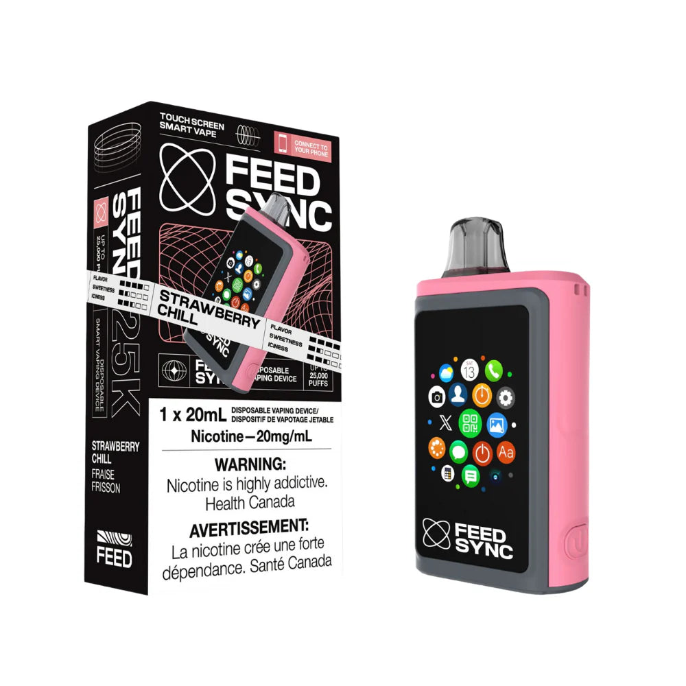 FEED SYNC 25k Puffs Vape jetable - Fraise