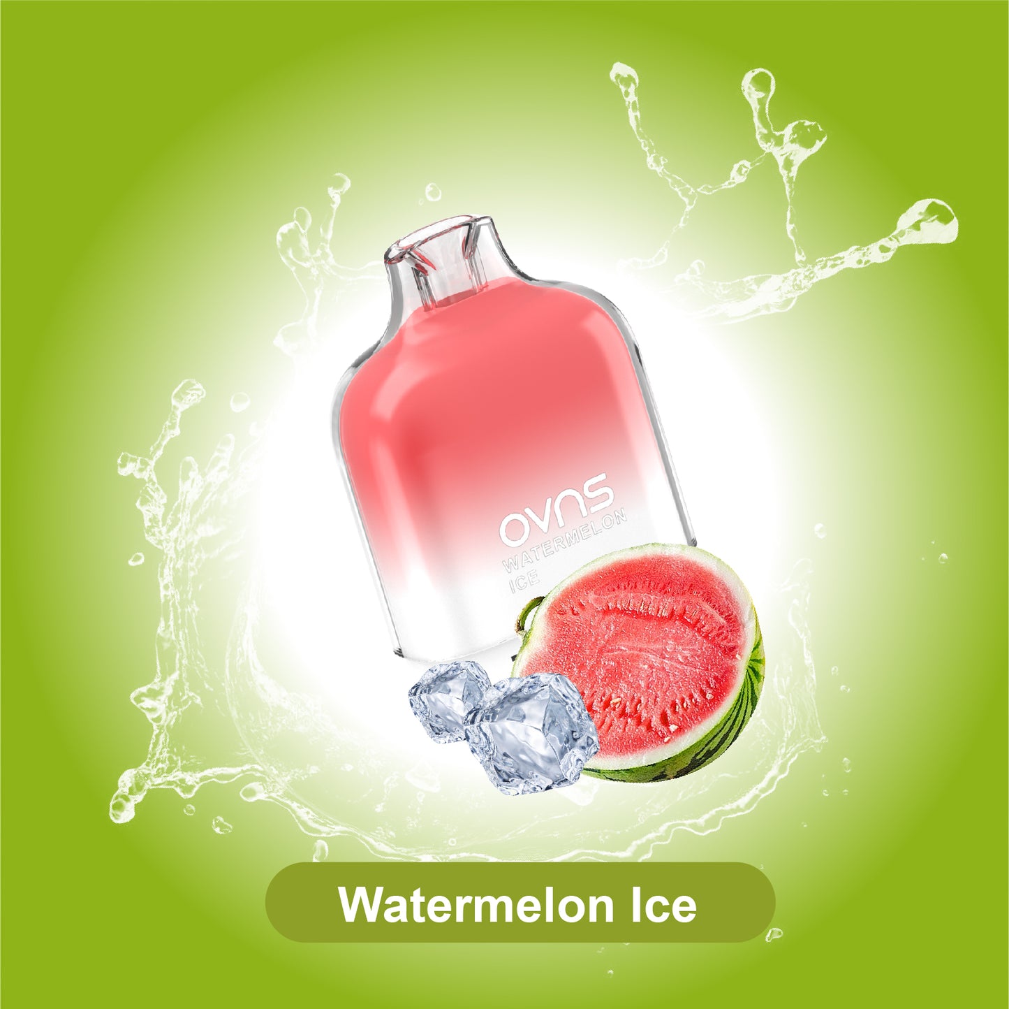 OVNS Mesh 16 X Pod 12000 Puffs - Watermelon ice (Free battery with this pod)