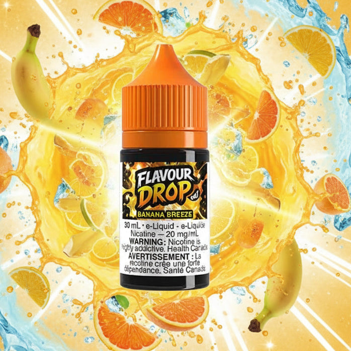 Banana Breeze Salts Flavour Drop E-liquid / 20mg / 30ml