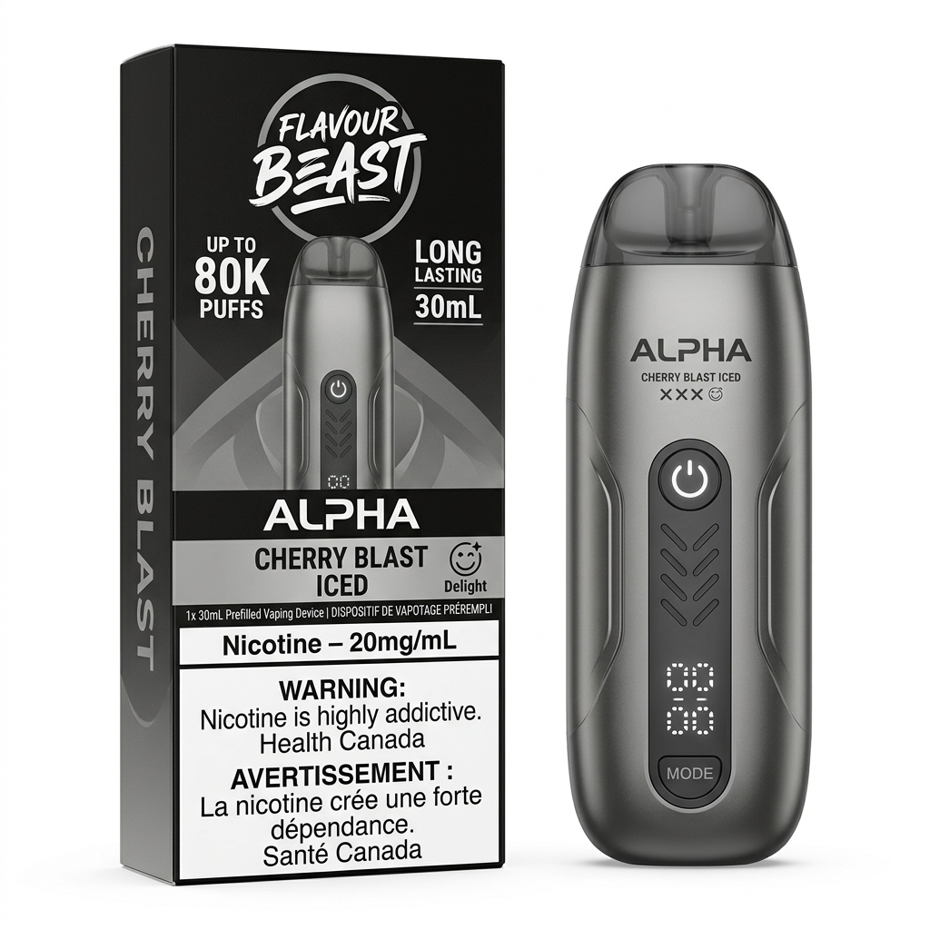 Cherry Blast Iced - Flavour Beast Alpha 80K Disposable Vape ( 20mg )