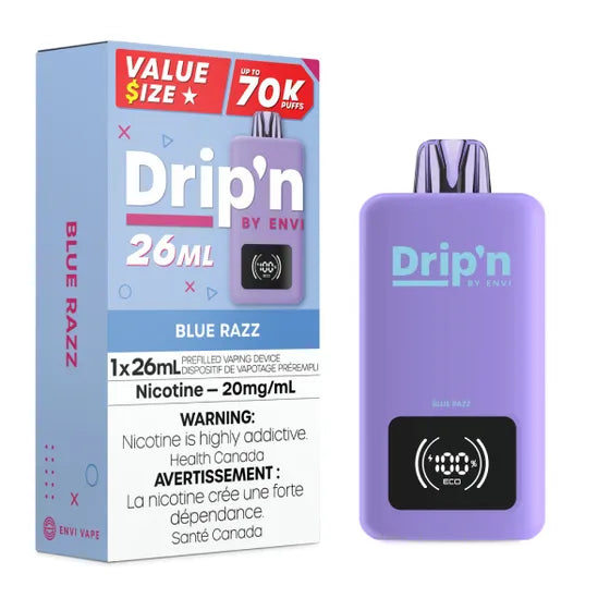 Blue Razz - Drip'n by Envi Disposable 70k Puffs