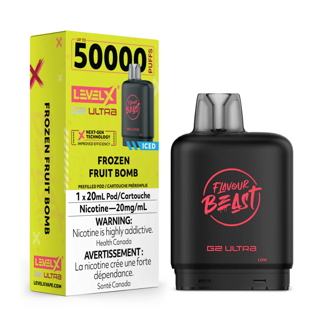 Frozen Fruit Bomb - Level X Flavour Beast G2 Ultra 50k POD ( 20 ML ) - (Without battery)