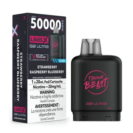 Level X Flavour Beast Chuggin' G2 Ultra -Strawberry Raspberry Blueberry Iced