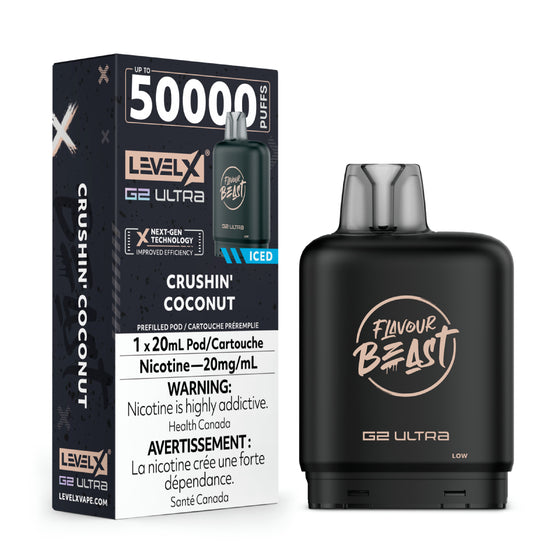 Level X Flavour Beast Chuggin' G2 Ultra -Crushin' Coconut 50k Puffs