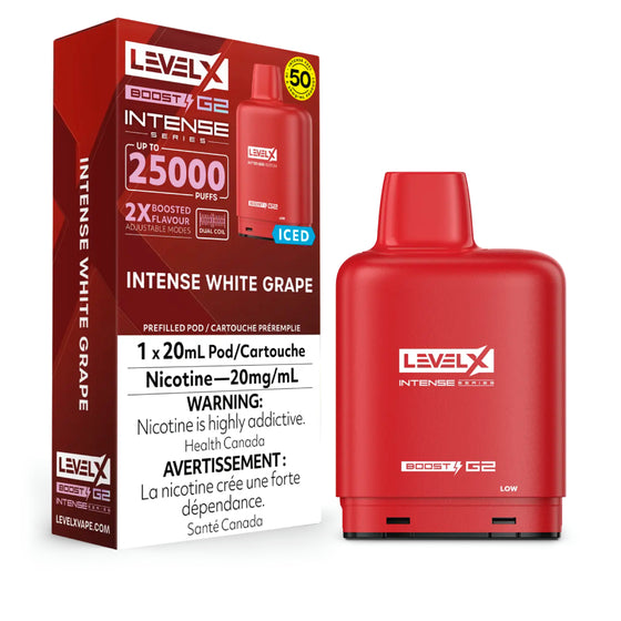 Level x boost g2 Intense series 25000 Puffs-Intense white grape (without battery)