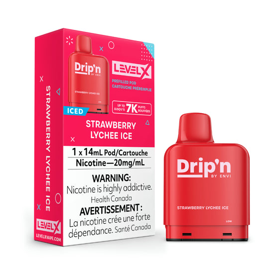 Level X Drip'n Pod 14mL - Strawberry Lychee Ice 20MG (without battery)