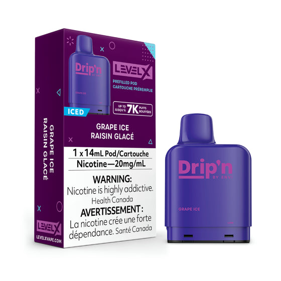 Level X Drip'n Pod 14mL - Grape Ice 20MG (without battery)