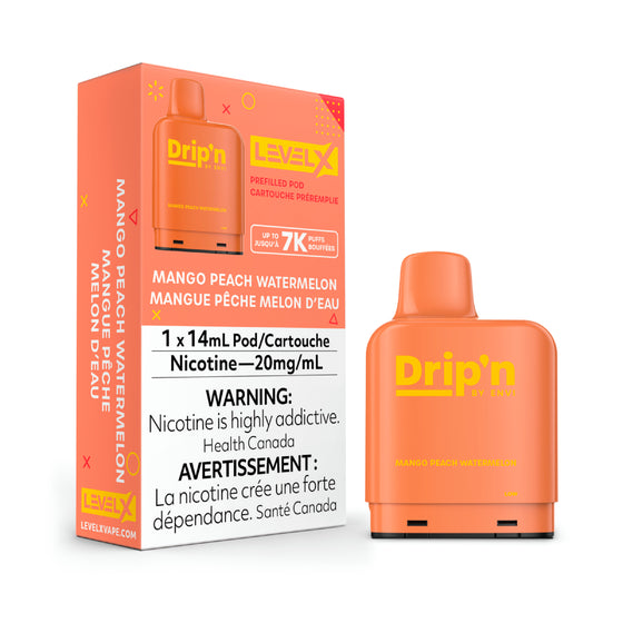 Level X Drip'n Pod 14mL - Mango Peach Watermelon 20MG (without battery)