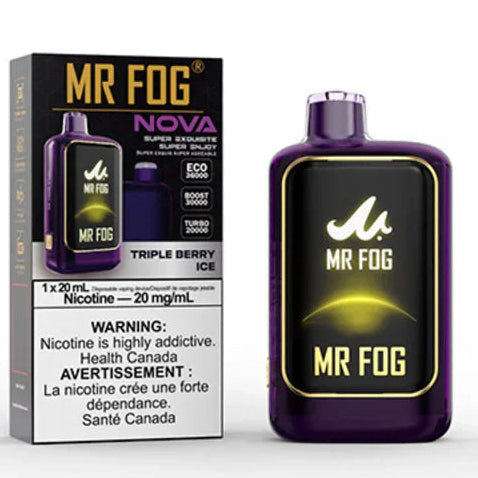 Triple Berry ICE - Mr Fog Nova Upto 36000 Puffs Disposable Vape