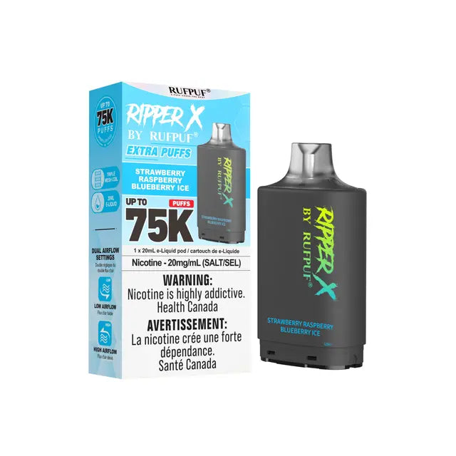 Ripper X 75k Disposable Pod-Strawberry Raspberry Blueberry Ice
