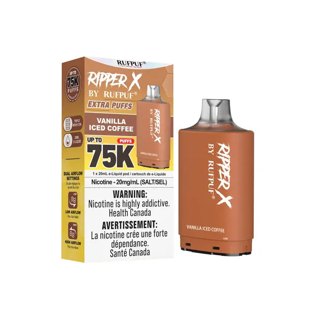 hhc vape munich Vanilla Coffee Disposable Vape Vanilla Iced Coffee Vanilla Coffee by Vape  District 100ml Vape Shop