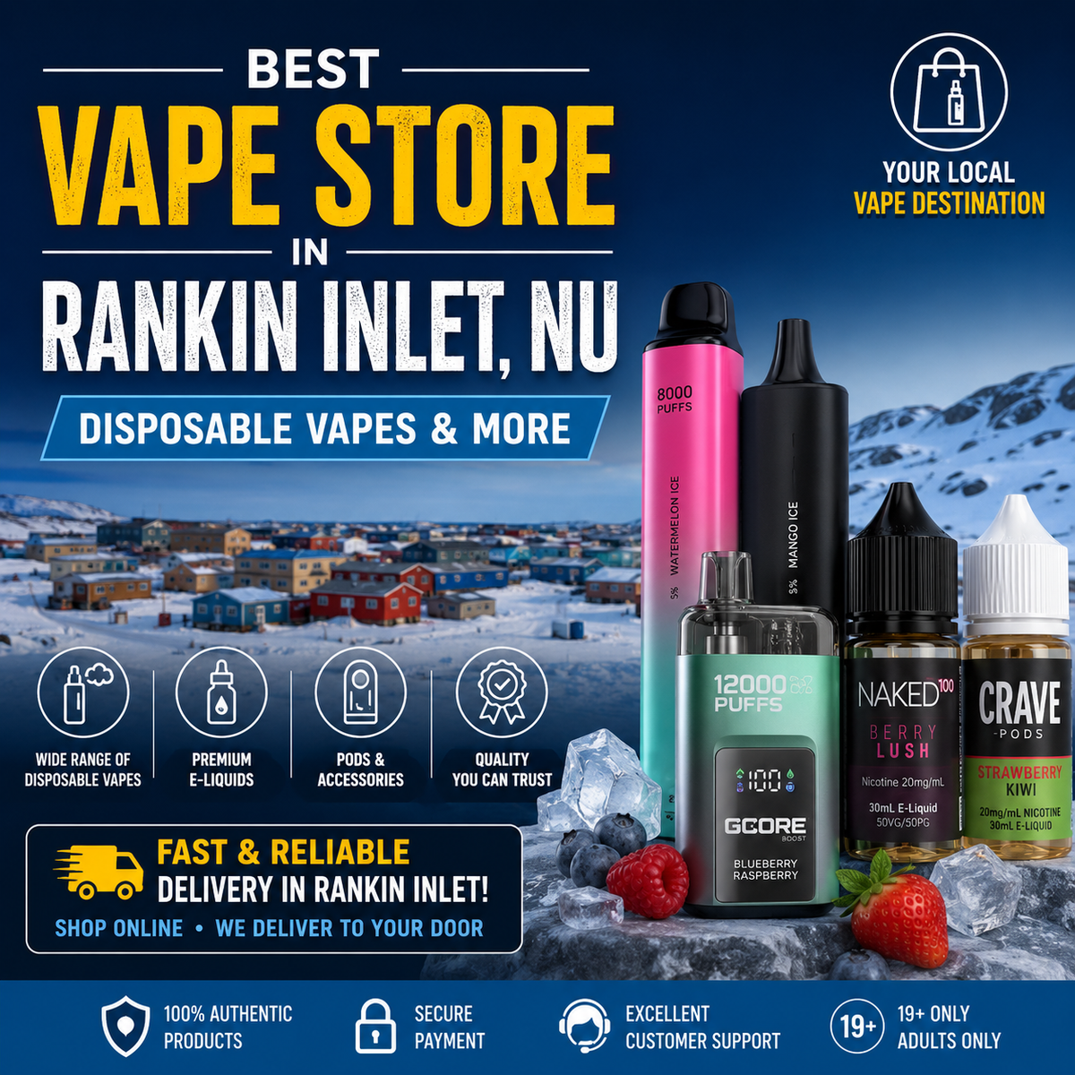 Best Vape Store In Rankin Inlet, NU | Disposable Vapes & More