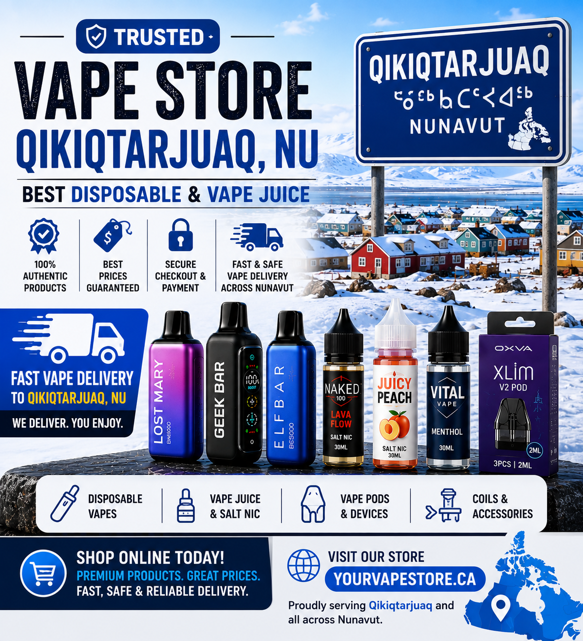  Vape Store Qikiqtarjuaq, NU 