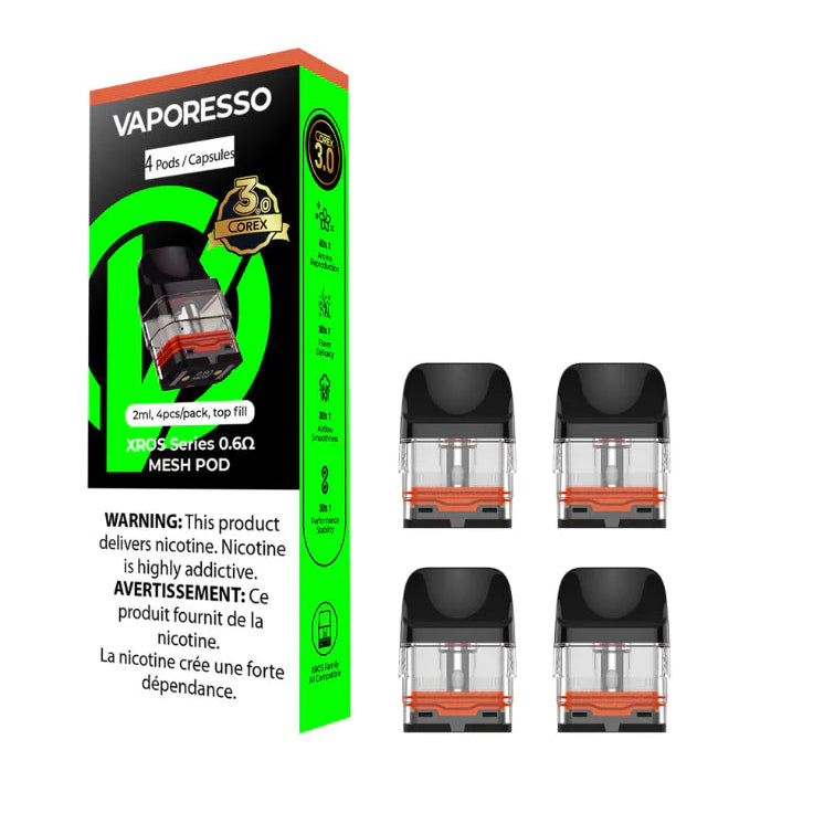 POD DE REMPLACEMENT VAPORESSO XROS COREX 2.0 (3ML)