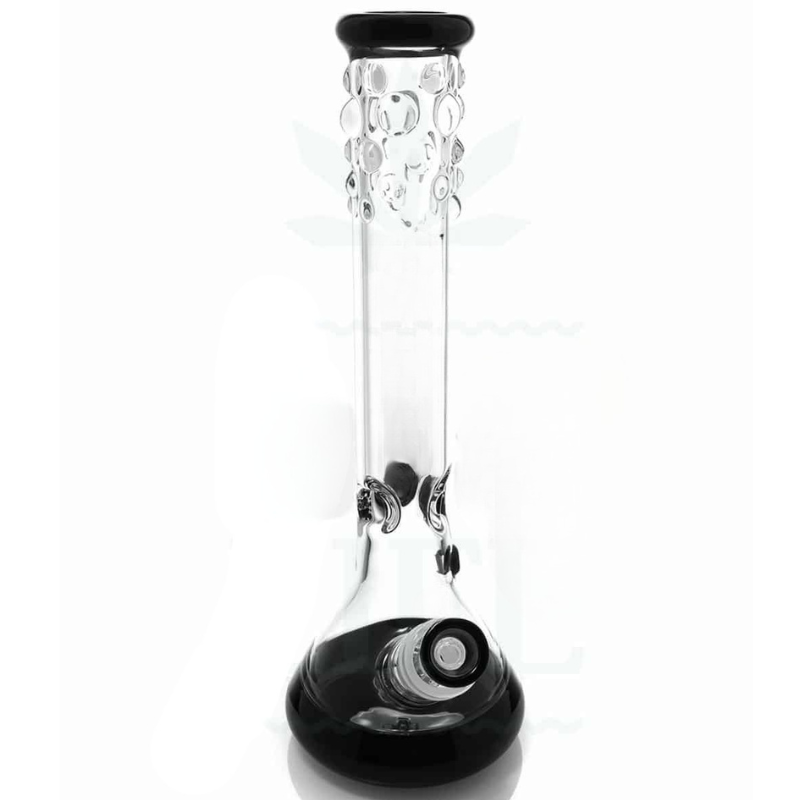 16 inch Beaker pearl Glass Bong , 7 mm Thick with 6-arm diffuser [Grace 12]