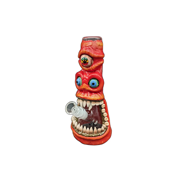 10" Third Eye 3D Monster Mouth Bong(HD355)