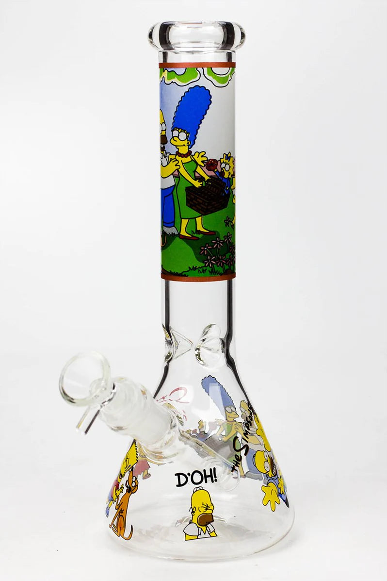 The Simpsons Glass Bong 14 inch - [Model wp295 ]