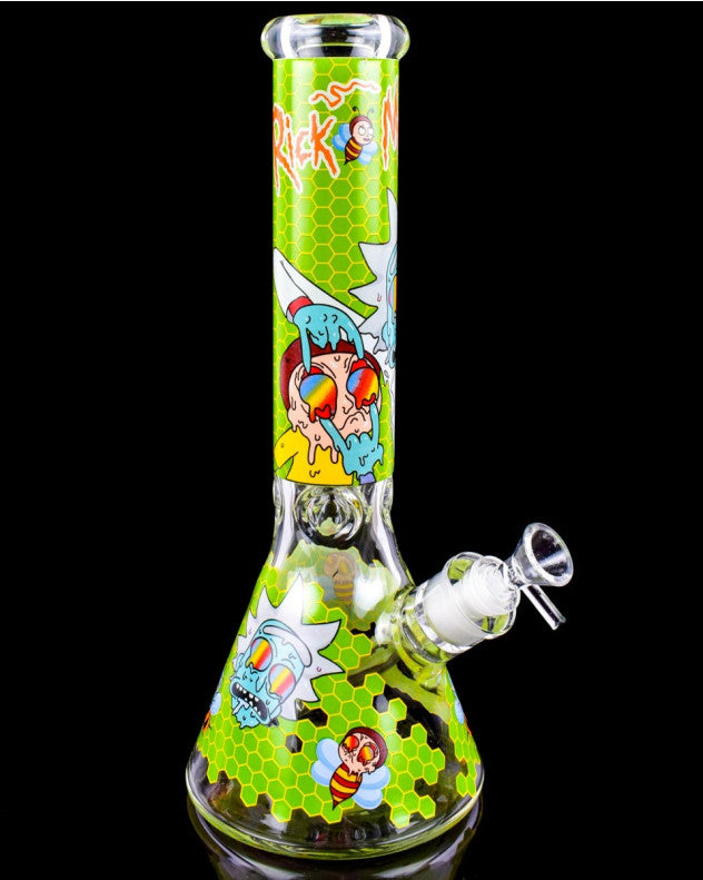 14" Rick & Morty Beaker Bong - 5 Color [wp292]