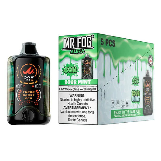Mr Fog Aura 60k Disposable-Sour Mint