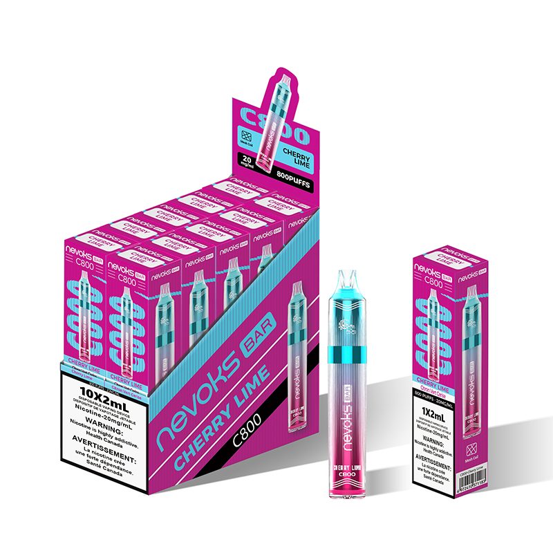 NEVOKS 800 Puffs Disposable Vape – Cherry Lime (20mg/ml)