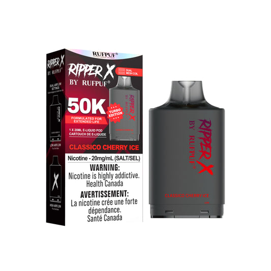 Ripper x 50k Disposable Pod-Classico Cherry Ice