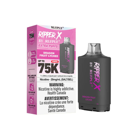Dragon Fruit Lychee- Ripper X 75k Disposable Pod-  (Without Battery)
