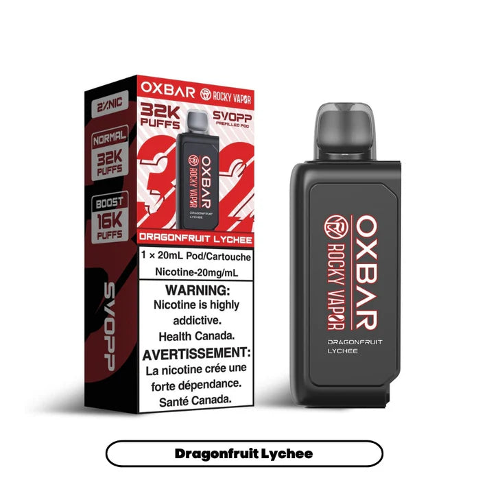 Svopp Rocky Vapor Oxbar [Prefilled Pods] 32K -Dragonfruit Lychee