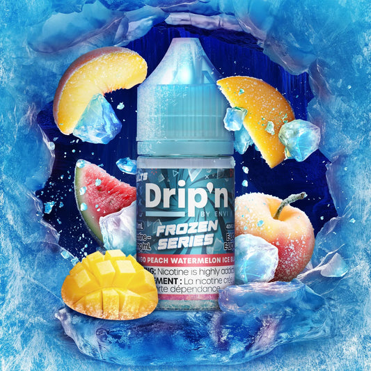 Mango Peach Watermelon Ice Blast  : Drip'n Frozen Salts by Envi  (30mL) / 20 MG
