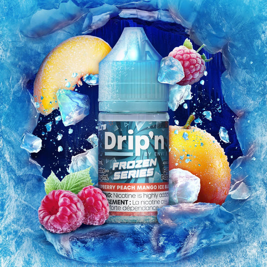 Raspberry Peach Mango Ice Blast : Drip'n Frozen Salts by Envi  (30mL) / 20 MG