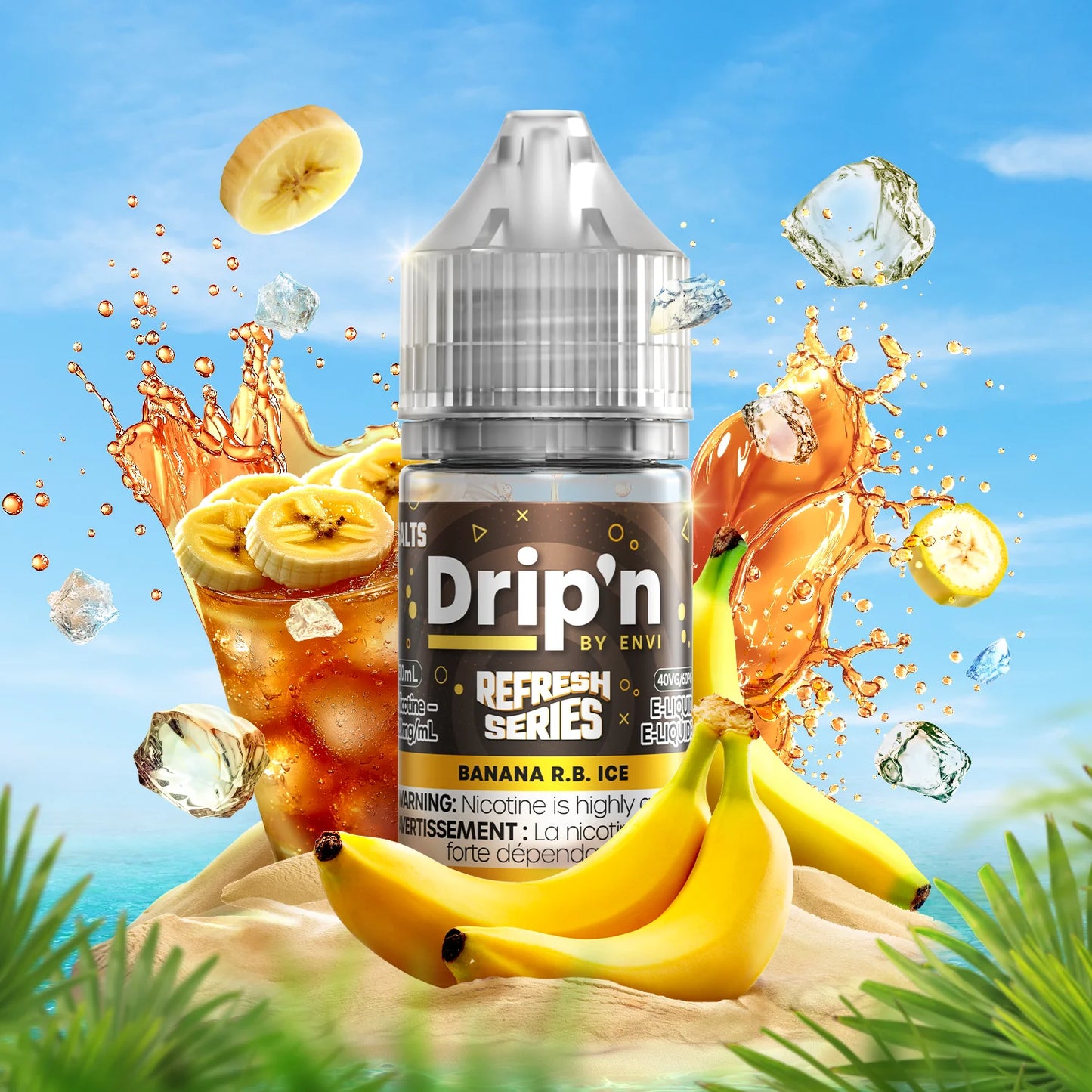 Banana R.B. Ice  : Drip'n Refresh E-Liquids 30ml / 20 MG