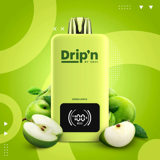 Green Apple - Drip'n by Envi Disposable 70k Puffs