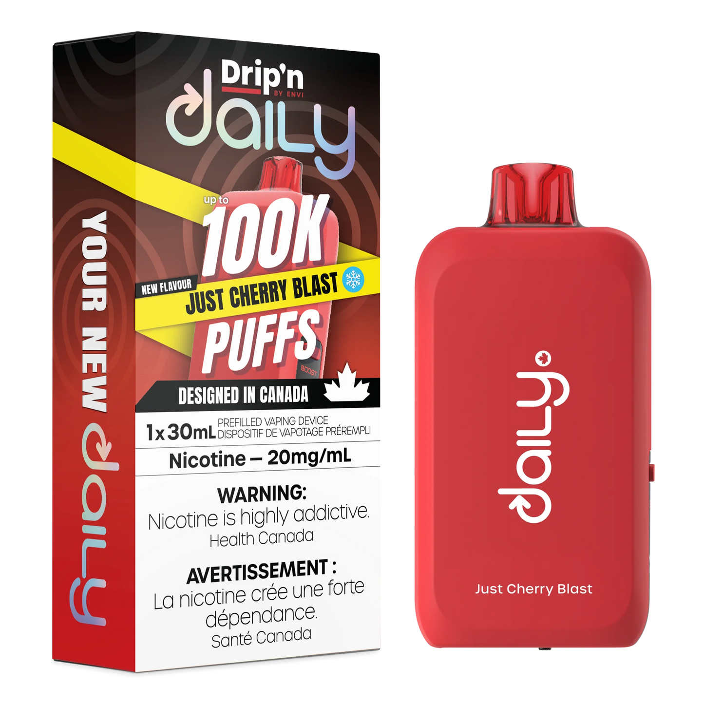 Just Cherry Blast : Drip'n Daily Disposable Vape| 30mL 100K Puff