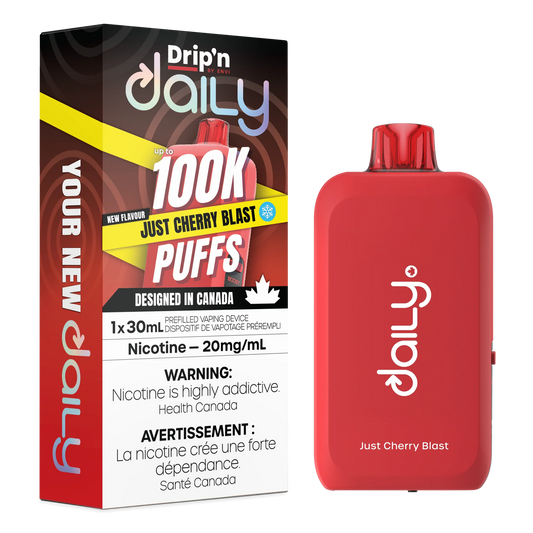 Just Cherry Blast : Drip'n Daily Disposable Vape| 30mL 100K Puff