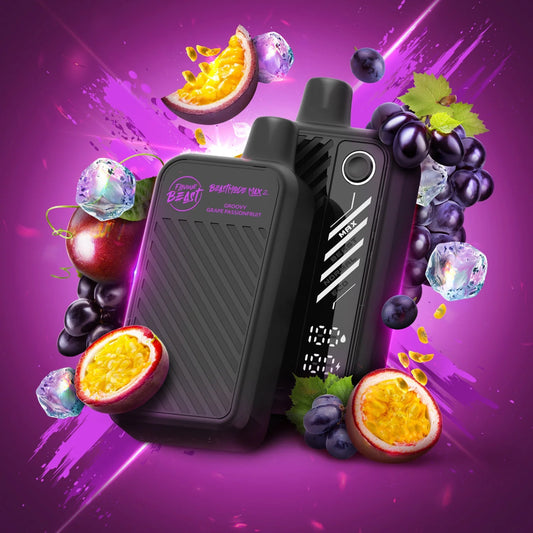 Flavour Beast Mode Max 2 50k-Disposable Vape - Groovy Grape Passionfruit (Iced)
