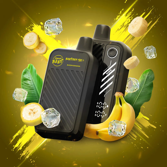 Bussin Banana : Flavour Beast Mode Max 2 50k Disposable Vape- 20MG